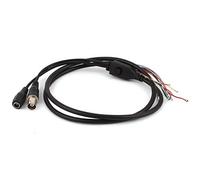N/A Femelle BNC 5.5x2.1mm DC Jack Power OSD Menu Control Cable Black 2.6Ft