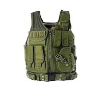 N / A Gilet Tactique Militaire pour Hommes, Gilet Tactique réglable de la série Elite, Camping en Plein air Chasse pêche pêche pêche randonnée Pistolet à air Jeu de Guerre