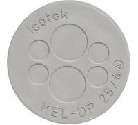 N/A Icotek KEL-DP 25/4 43533 Ø max. des bornes 8 mm Elastomère gris 1 pc(s)