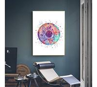 N / A Impressions décoratives sur Toile Oeil Humain Impression Anatomie Art Affiches Toile Impression Mur Photos pour l'éducation médicale décor à la maison-40x60cm