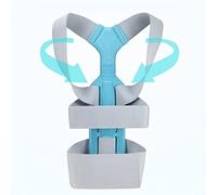 n/a Invisible Chest Orthopedic Device Back Brace Supports Waist Belt Spine Support Men Women Breathable Corset (Color White, Size : S Code)