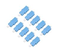 N/A LC à LC Fibre Coupleur Bride Type Fibre Optique Adaptateur Connectique Monomode/Multimode Simplex 10 Pcs