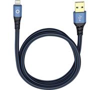 N/A N/A 3.00 m bleu, noir Oehlbach USB Plus LI