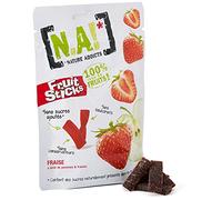 N.A! Nature Addicts - Sachet de Fruit Sticks Fraise 40g - 100% Issu de Fruits - Sans Sucres Ajoutés, Sans Édulcorants ni Conservateurs - Sachet Refermable à Emmener Partout - Lot de 1