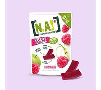 N.A! Nature Addicts - Sachet de Fruit Sticks Framboise 40g - 100% Issu - Sans Sucres Ajoutés, Sans Édulcorants ni Conservateurs - Refermable à Emmener Partout -