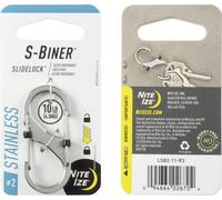 Nite Ize Mousqueton S-Biner Slidelock NI-LSB2-11-R3 Taille 2 Acier inoxydable 1 pièce