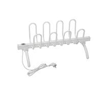 N/A Sèche-Chaussures Électrique avec Interrupteur, Porte-Serviettes Chauffant, Porte-Chaussures Sec Au Sol, Sèche-Serviettes Portable pour Chaussures, Bottes, Chaussettes, Gants, Blanc