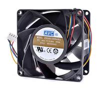 N+A Server Case Cooling Fan for AVC 2B08038B48U 8038 8 cm 48V 0.58A,Dual Ball Fan 2B08038B48U 4wire