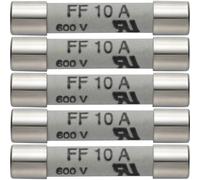 N/A testo 0590 0005 Lot de 5 fusibles de rechange 10 A/600 V,