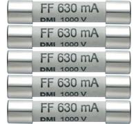 Fusible testo 0590 0006 Lot de 5 fusibles de rechange 630 mA/1000 V,