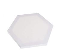 N/A Toile d'artiste hexagonale vierge 30 cm pour peinture à l'huile acrylique (30 cm)