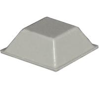 N/A TOOLCRAFT PD2205G autocollant, carré gris (L x l x H) 20.5 x 20.5 x 7.5 mm