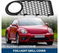 N¡ã1C0807684B Grille De feux- Antibrouillard Pour Volkswagen Beetle 2006-2010 Couvercle InfšŠrieur Avant Droit De feux- Antibrouillard Inserts De Couvercle Abs 1 Piššce Noir