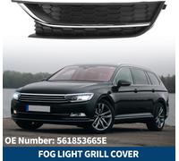 N¡ã561853665E Grille De feux- Antibrouillard Pour Volkswagen Passat 2012-2015 Couvercle InfšŠrieur Avant Gauche Du Pare-Chocs Pour feux- Antibrouillard Inserts ABS 1 Pc Noir ArgentšŠ