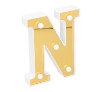 N Anglais Alphabet Lampe Blanc Chaud LED Veilleuse pour Proposition Confession Arrangement Maison Fête d'anniversaire en Plein Air Bars Cafés Décoration
