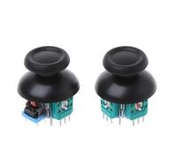 N+B 2 pièces de remplacement de manette analogique 3D, manettes de manette de manette compatibles pour manette de jeu sans fil Playstation 4 PS4 manettes de pouce manette Axe de manette de jeu