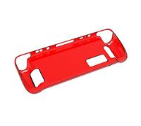 N+B Copertura protettiva per Console di Gioco per Steam Deck, custodia morbida in TPU All-in-One Accessori per telecomando di Gioco Custodia in TPU All-Inclusive (Rosso)