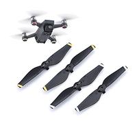 N+B Hélices DJI 2 Paires d'hélices pour Accessoires de Drone DJI Spark 4732S Kit d'hélices de Remplacement 4 pièces (Bord doré)