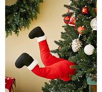 N+B Ornement de Jambes de père Noël en Peluche Szaerfa pour décorations de Porte d'entrée d'arbre de noël Fournitures de fête de Vacances de noël