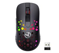 N+B Souris Double Mode Filaire et sans Fil à définition Macro T100 RVB pour Ordinateur Portable PC Gaming Office Home Use Souris