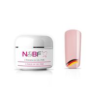 N&BF Gel UV Monophase - 3 en 1 - Base Construction Finition - Manucure / Gel Ongles - Sans Acide - Nail Art - Faux Ongles Viscosité Epaisse (5ml, Pink)