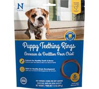 N-Bone Puppy Teething Ring Chicken Flavor Delicious Low Fat Puppies Treats 6 PK