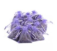 N+C Parfums d'intérieur 12/24/36pcs Lavande Sachets, pour Placards Tiroirs et Rembourrage d'oreiller, Naturellement Séché Bourgeons de Fleurs (Violet, 24)