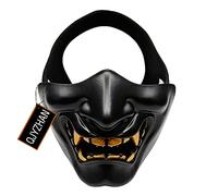 N / C Tir De Paintball De Pistolet A Air Tactique d'halloween, BB Gun Demon Monster Kabuki Samurai Hannah Oni Half Air Gun Et Prop Mask