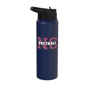 N Carolina Balle molle vintage Rose Style animal NC State Art Stainless Steel Insulated Water Bottle