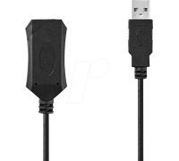 Nedis Câble USB actif USB 2.0 USB-A Mâle USB-A Femelle 10.0 m G