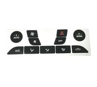 N Compatible avec Ford pour Focus 1999 2000 2001 2002 2003-2005 Climatisation AC Contrôle Climatique Bouton Usé Peeling Réparation Autocollants(Black)
