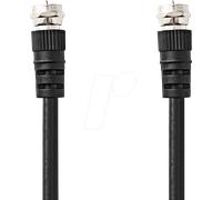 Câble d'antenne et de satellite CSGL41000BK15 Noir