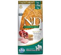 N&D ANCESTRAL Grain Dog Chicken, Spelt, Oats and Pomegranate Adult Medium & Maxi 15KG