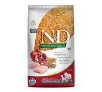 N&D ANCESTRAL Grain Dog Chicken, Spelt, Oats and Pomegranate Adult Medium & Maxi 2.5KG