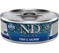 N&D CAT OCEAN Adultes Thon & Saumon 70g