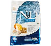 Farmina N&D Ocean – Morue, épeautre, avoine & orange – 5 kg pour chats adultes