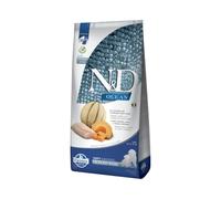Farmina N&D Ocean Dog Chiot Moyen et Maxi Morue, Potiron et Melon cantaloup 12 kg
