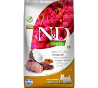 FARMINA N&D Quinoa Dog Skin&Coat Adult Mini quail, coconut - caille, quinoa & noix de coco pour favoriser la peau et le pelage des chiens adultes de petites races - 2.5 kg