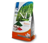 FARMINA N&D Spirulina Adult Medium&Maxi Herring & Wolfberry - 7 kg - pour chiens adultes de moyennes et grandes races avec hareng, spiruline & baies de Goji