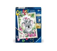 Ravensburger - Numéro d’Art Format 18x24cm - Maman Koala et Son bébé - Loisir créatif - Kit de Peinture par numéros - Activité détente et créative - Dès 7 Ans - 23936 - Version française