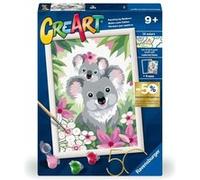 Ravensburger - Numéro d’Art Format 18x24cm - Maman Koala et Son bébé - Loisir créatif - Kit de Peinture par numéros - Activité détente et créative - Dès 7 Ans - 23936 - Version française