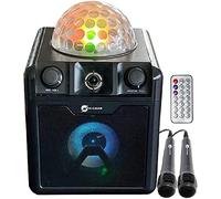 N-Gear DISCO410 Haut-Parleur Bluetooth karaoké et fête avec Boule Disco, Microphone et Fonction Power Bank