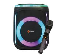 N-Gear Flash Banger 606 - Haut Parleur Bluetooth Portable avec lumières - Partybox de 300 Watts avec Microphone sans Fil et Batterie intégrée - 6 Heures d'autonomie