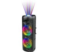 N-Gear Let's Go Party 5150 Noir - Enceinte Bluetooth Portable - Enceinte Lumineuse sans Fil de 200 Watts et Microphone sans Fil - Autonomie de 5 Heures