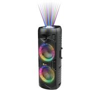 N-Gear LGP-5150 Enceinte de Fete Bluetooth Portable 200W Karaoke Micro LED | 200 W, 87 dB, 90 Hz-20 kHz, Bluetooth, micro sans fil karaoke, TWS stereo, LED, batterie 3000 mAh, USB, microSD, AUX, noir