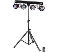 N-Gear PartyBar Five Barre LED 4 Projecteurs PAR RGB Jeu de Lumière DJ