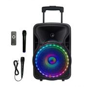 N-GEAR Flash 1205 Enceinte Sono Karaoké Bluetooth Mobile Trolley 300 Watts, Lecteur MP3, Radio FM, autonomie 5 Heures.