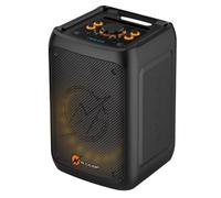 N-Gear The Flash Banger 777 Enceinte de fête 600 W avec 2×8" woofers, éclairage LED, Bluetooth, USB/microSD/AUX, Batterie intégrée, karaoké Micro sans Fil, poignée et roulettes, Portable