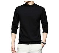 N/H Demi col élevé Hommes Pull 5 Tailles 5 Couleurs Couleur Unie Manches Longues Lâche Pull Hommes Casual Pull Hommes Vêtements Hommes - Noir - XX-Large