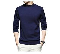 N/H Demi col élevé Hommes Pull 5 Tailles 5 Couleurs Couleur Unie Manches Longues Lâche Pull Hommes Casual Pull Hommes Vêtements Hommes - Bleu - X-Large